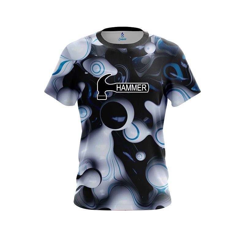 Hammer Paint Swirl Blob CoolWick Bowling Jersey
