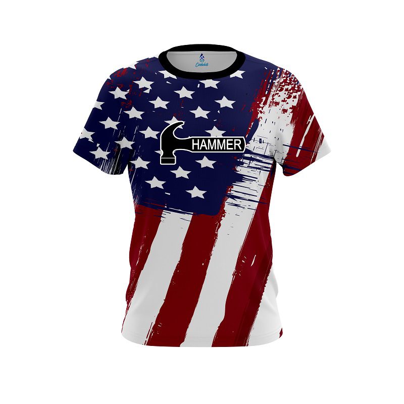 Hammer Painted Flag CoolWick Bowling Jersey