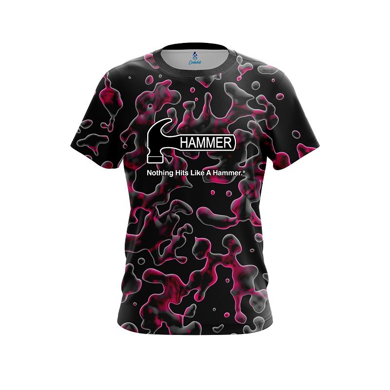 Hammer Pink Flowing Fluid CoolWick Bowling Jersey