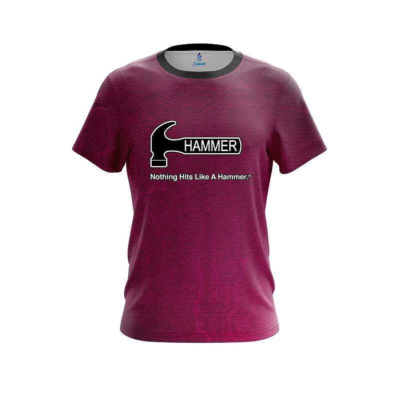 Hammer Pink Grunge Canvas CoolWick Bowling Jersey