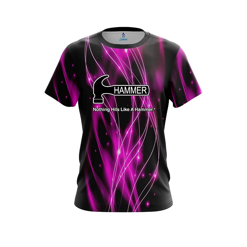 Hammer Pink Spiral Waves CoolWick Bowling Jersey