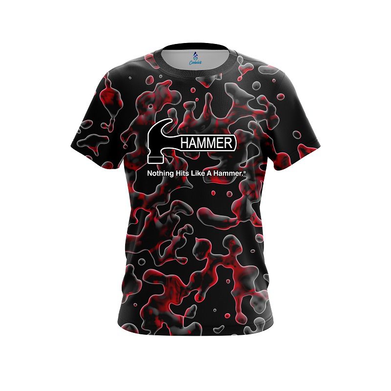 Hammer Red Flowing Fluid CoolWick Bowling Jersey