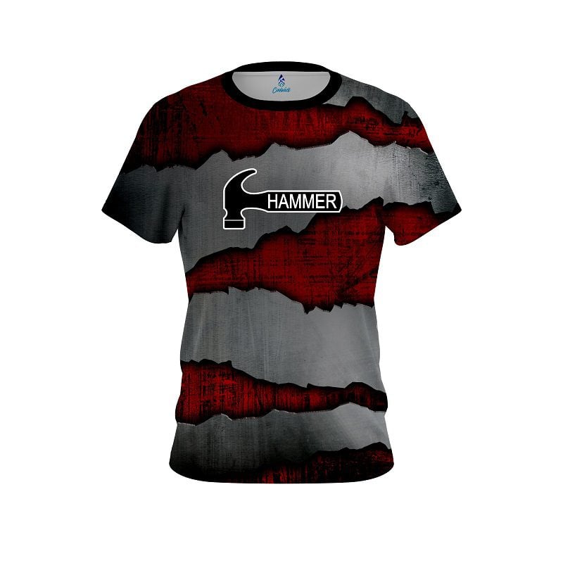Hammer Red Rigid Steel CoolWick Bowling Jersey
