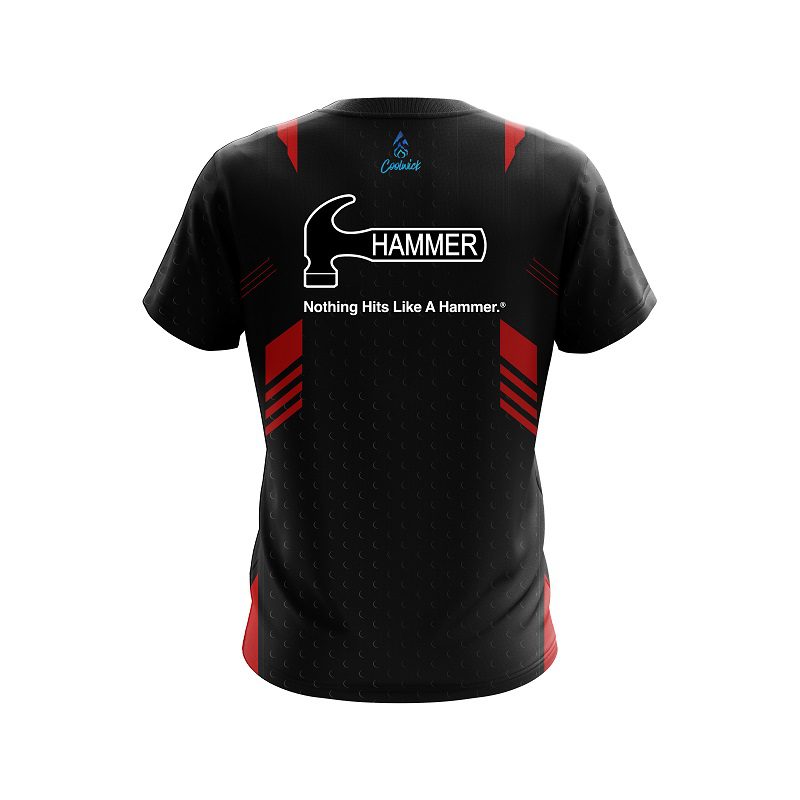 Hammer Red Steel CoolWick Bowling Jersey - Image 2