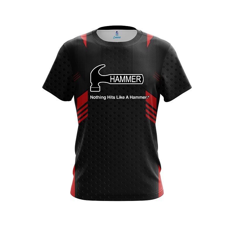 Hammer Red Steel CoolWick Bowling Jersey