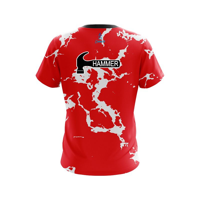 Hammer Red Shock CoolWick Bowling Jersey - Image 2