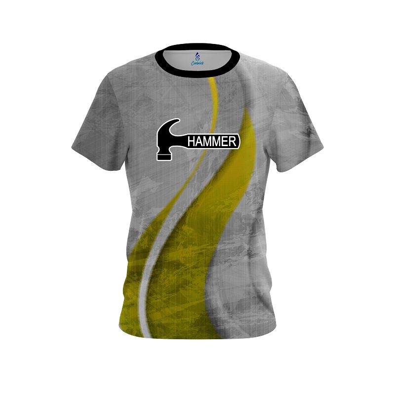 Hammer Rough Edges Yellow CoolWick Bowling Jersey