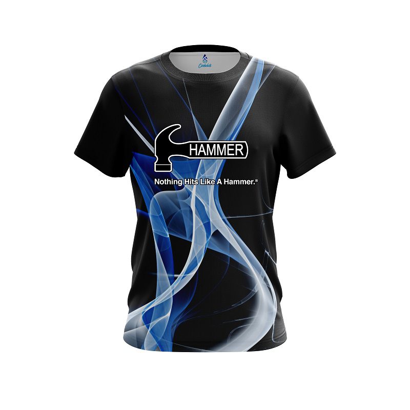 Hammer Smokey Blue Wave CoolWick Bowling Jersey