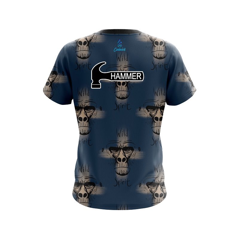 Hammer Wild Spirit Monkey CoolWick Bowling Jersey - Image 2