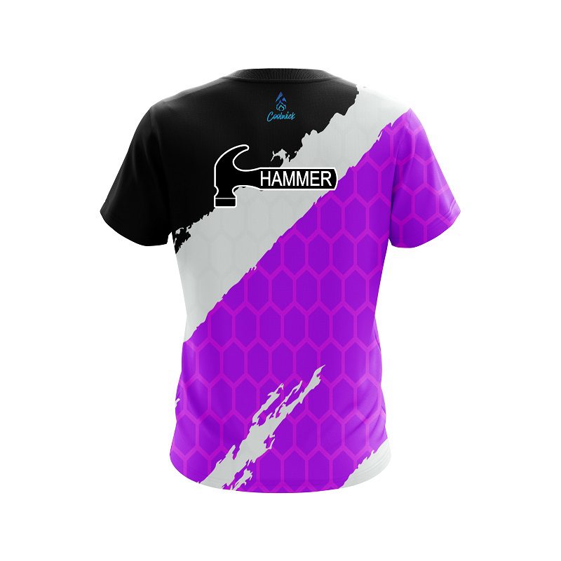 Hammer Split Power Purple CoolWick Bowling Jersey - Image 2