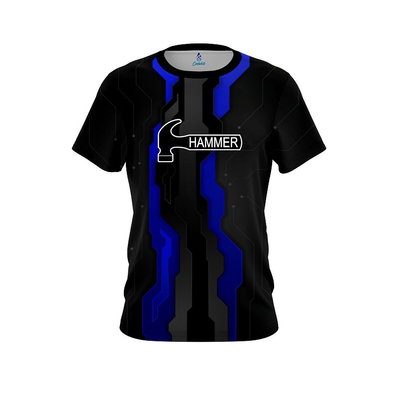 Hammer Sport Technology Blue CoolWick Bowling Jersey