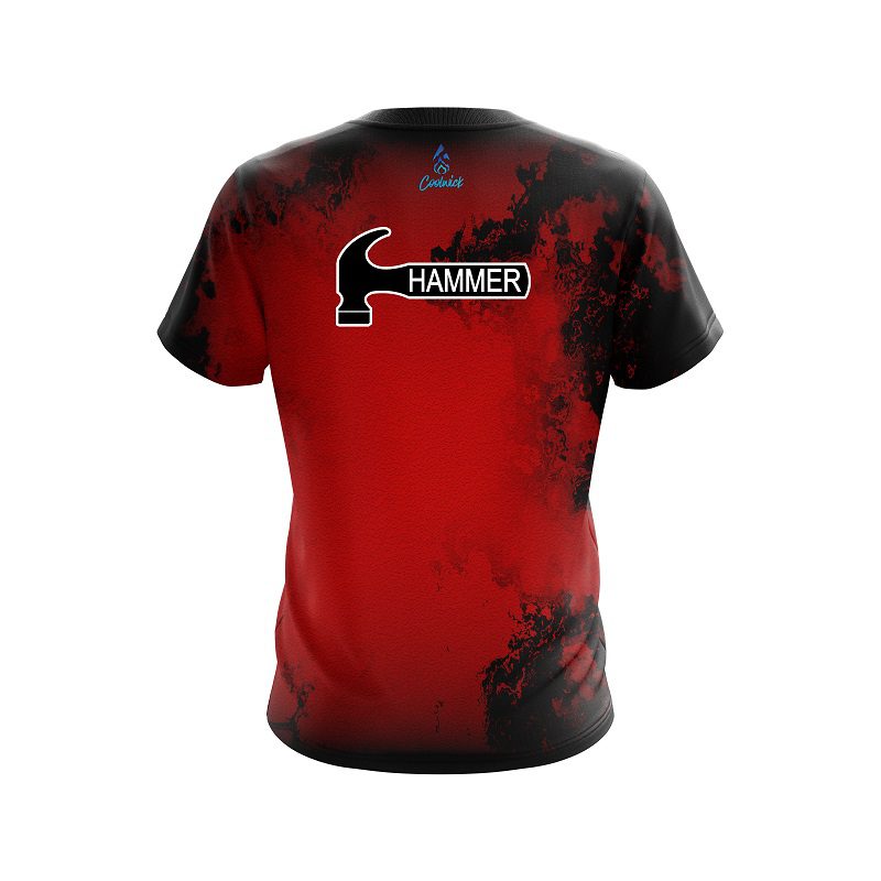Hammer Toxic Rugged Smoke Red CoolWick Bowling Jersey - Image 2