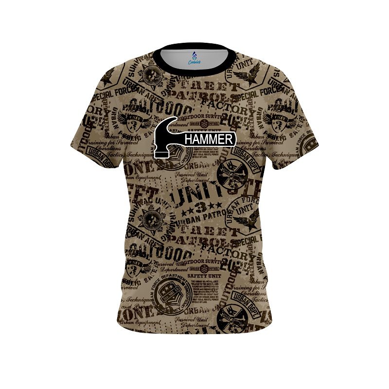 Hammer Urban Military Grunge CoolWick Bowling Jersey