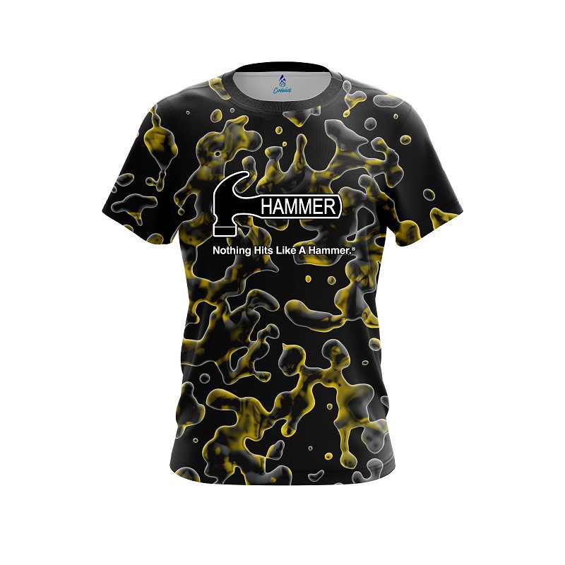 Hammer Yellow Flowing Fluid CoolWick Bowling Jersey