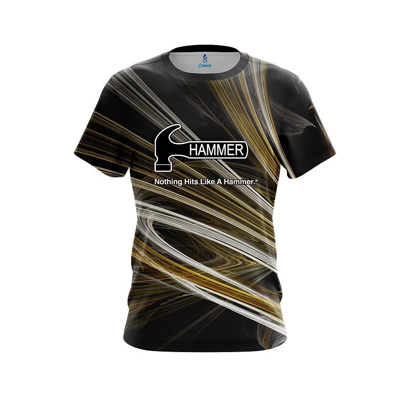 Hammer Yellow Motion Swirl CoolWick Bowling Jersey