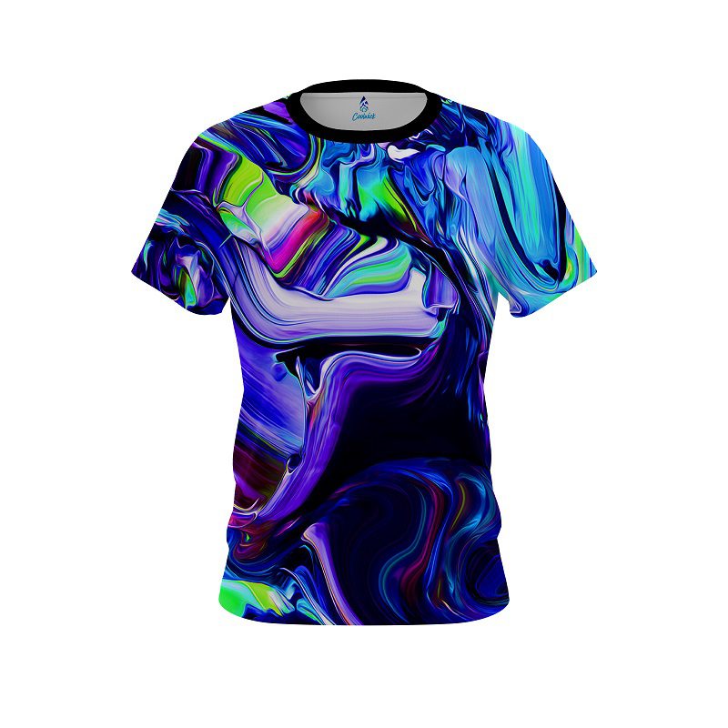 Plain Holographic Blob CoolWick Bowling Jersey