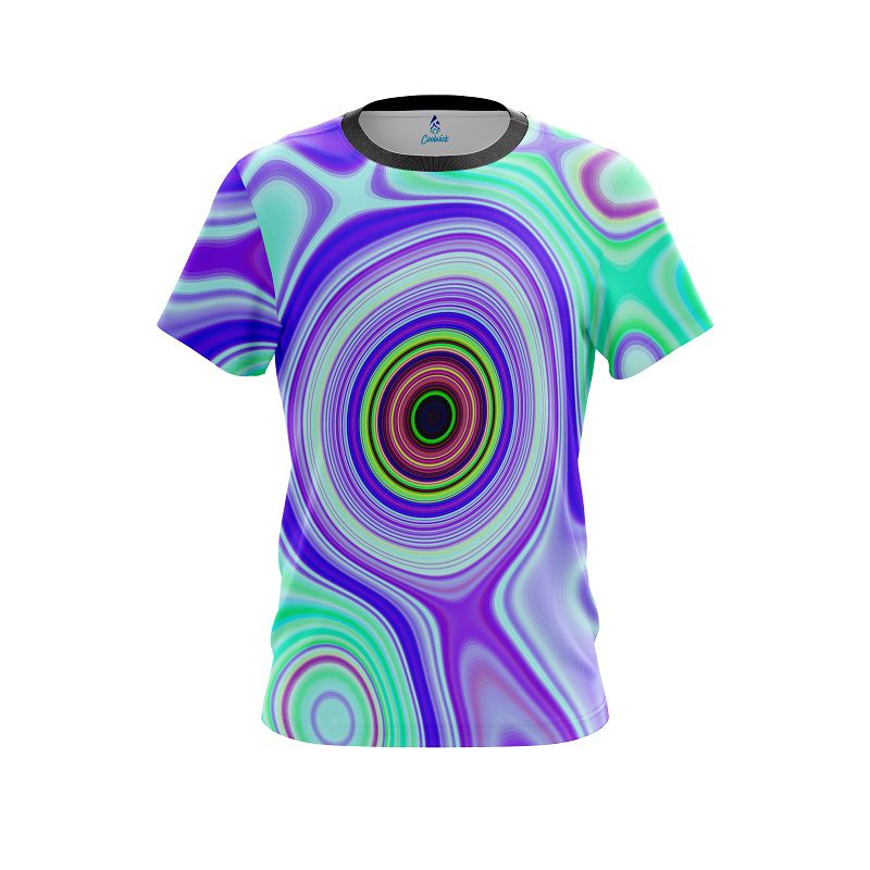 Plain Hypnotic Swirl CoolWick Bowling Jersey