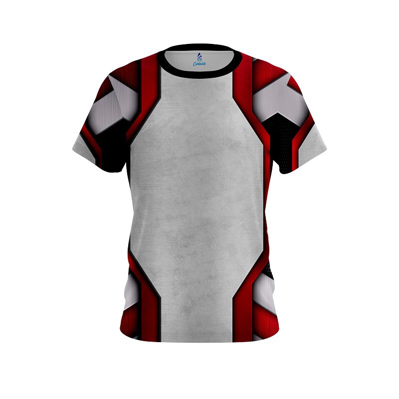 Plain Iron Red CoolWick Bowling Jersey