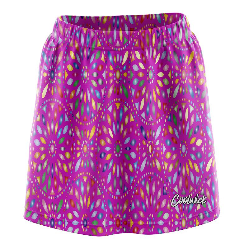 Kaleidoscope Pink CoolWick Bowling Skort