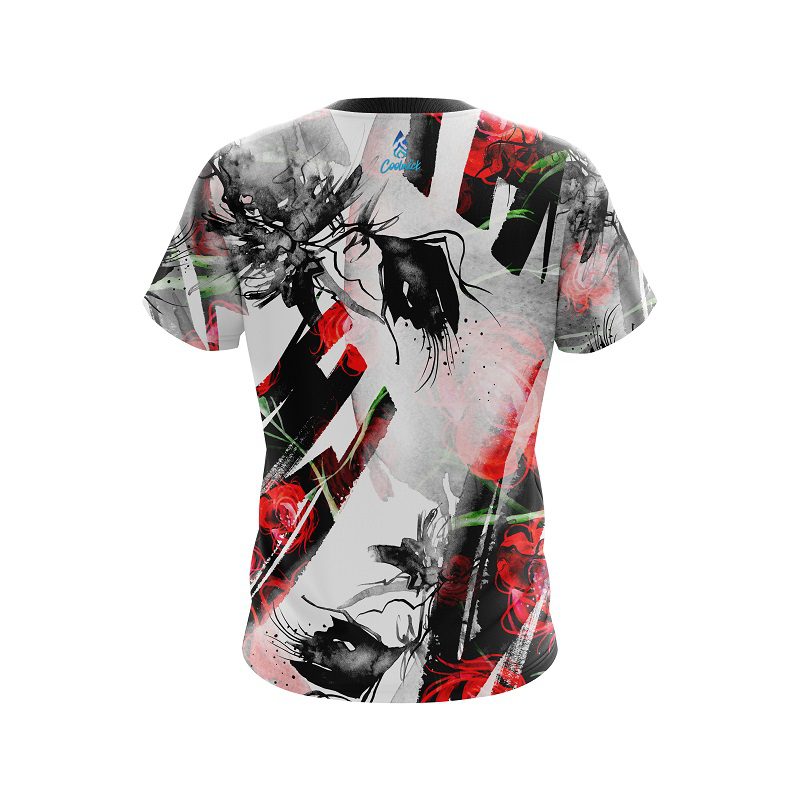 Plain Life Rose CoolWick Bowling Jersey - Image 2