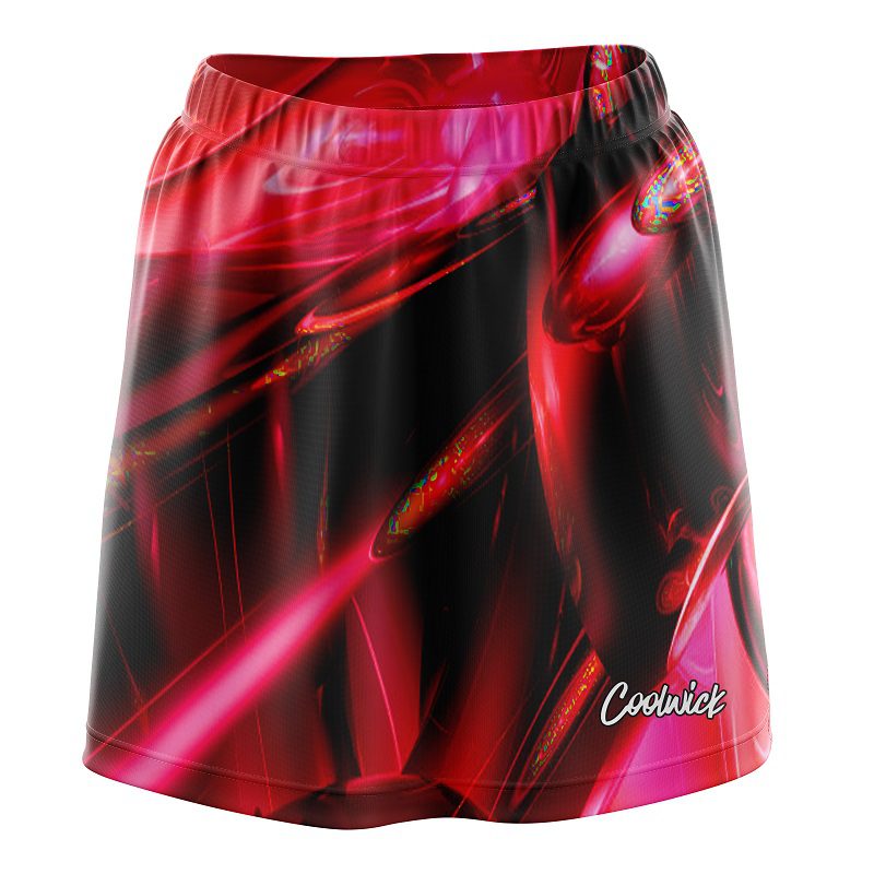 Liquid Plasma Red CoolWick Bowling Skort