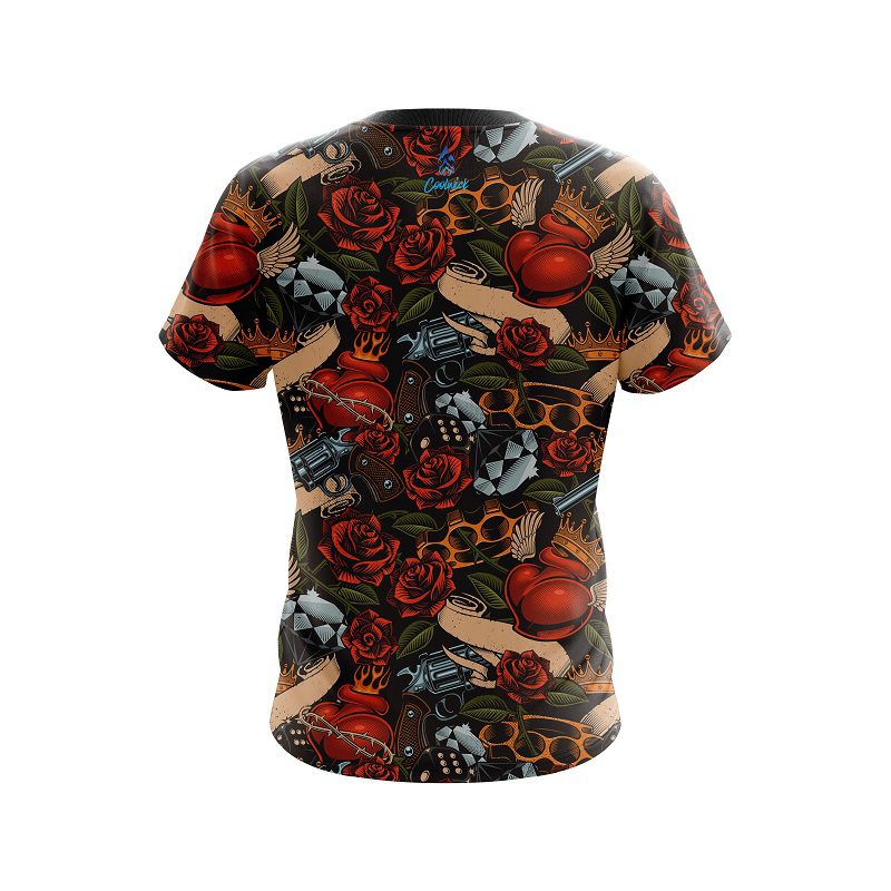 Plain Love Kills CoolWick Bowling Jersey - Image 2