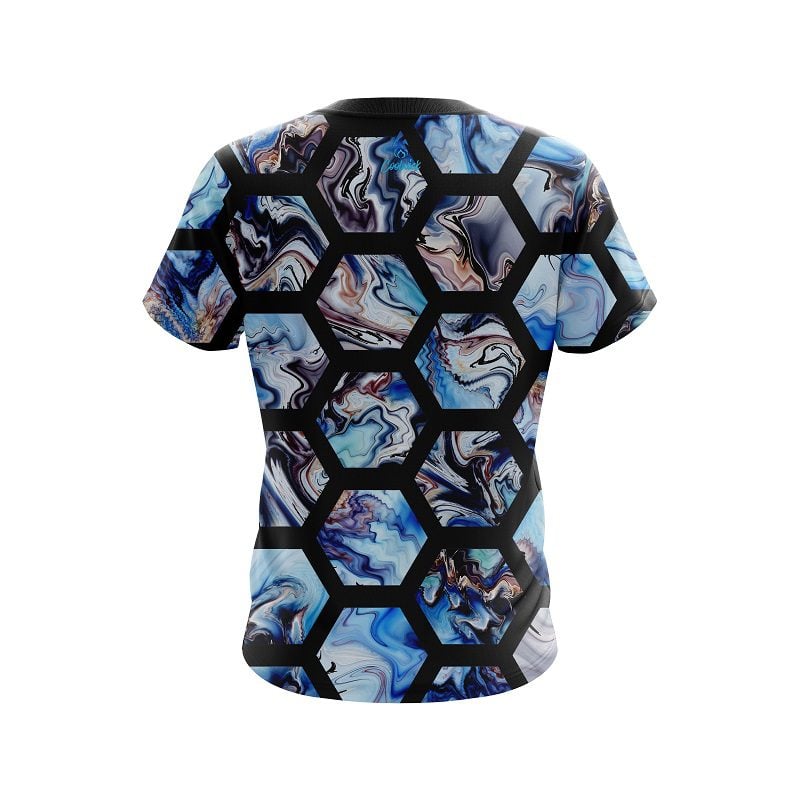 Plain Marble Hex CoolWick Bowling Jersey - Image 2