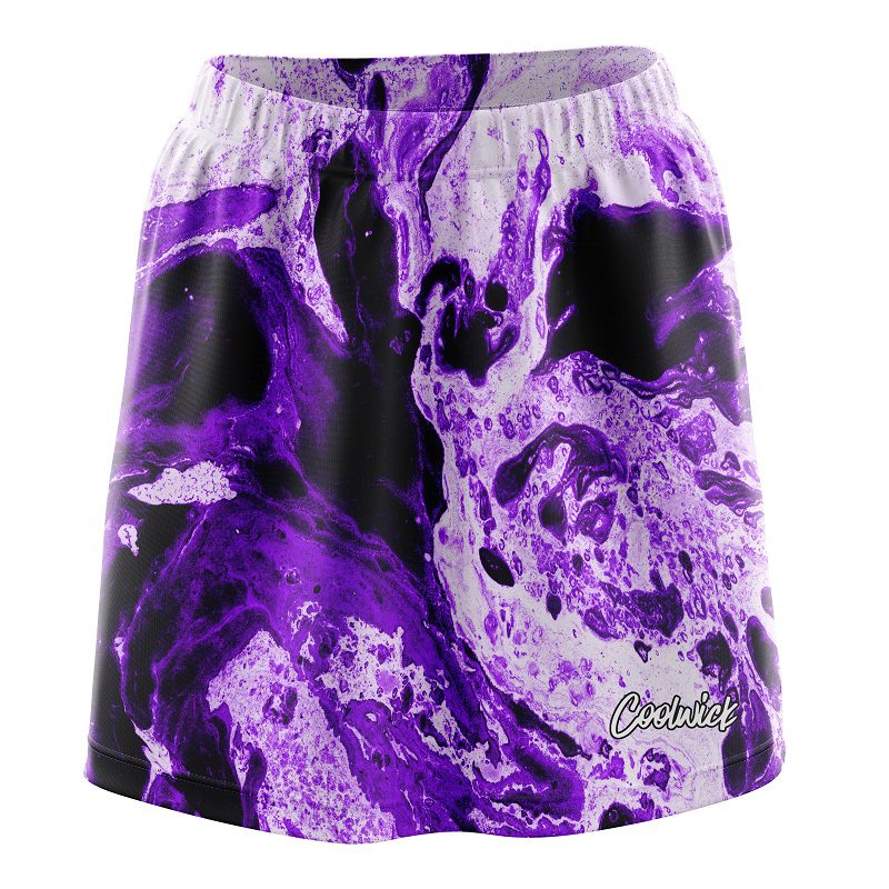 Marble Purple CoolWick Bowling Skort