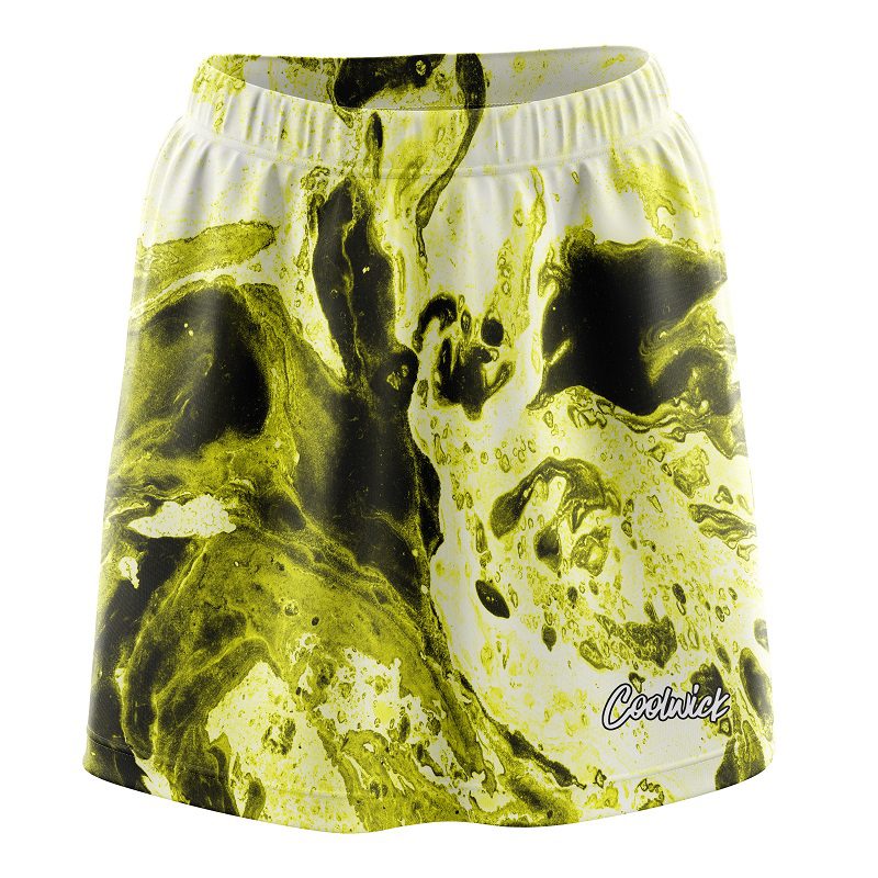 Marble Yellow CoolWick Bowling Skort