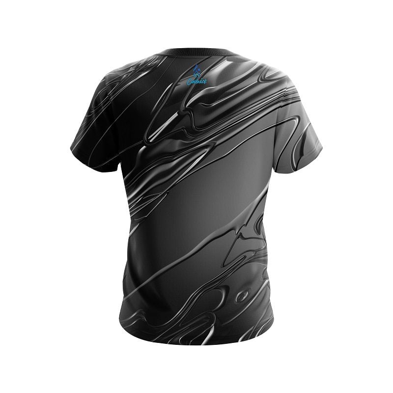 Plain Melting Silver CoolWick Bowling Jersey - Image 2