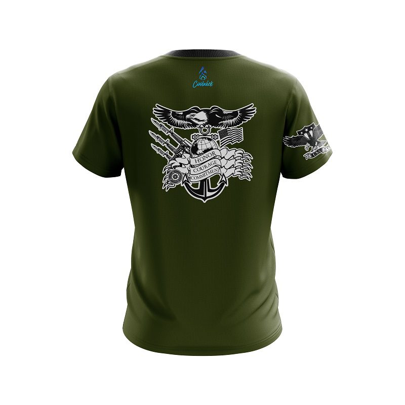 Plain Military Honor CoolWick Bowling Jersey - Image 2