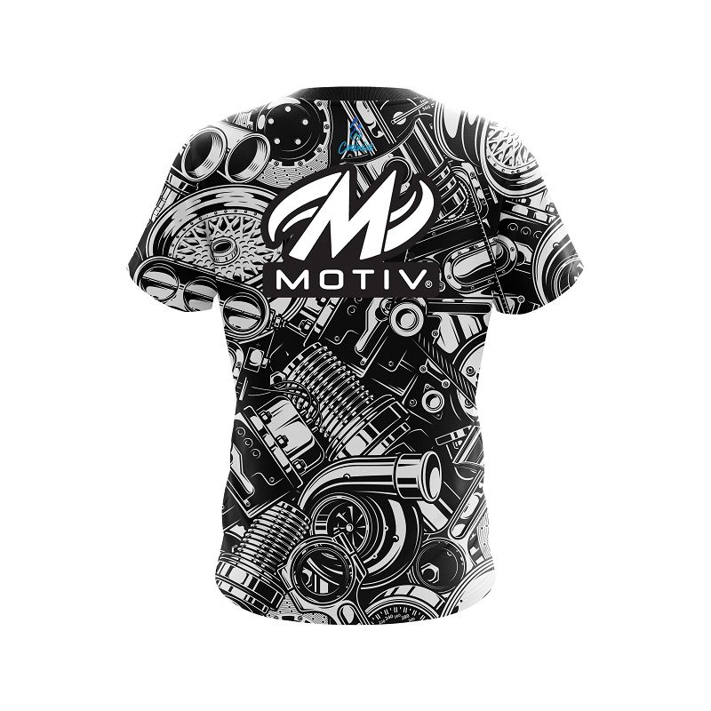Motiv Auto Parts Explosion CoolWick Bowling Jersey - Image 2