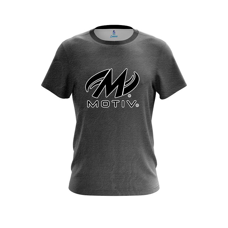 Motiv Black Grunge Canvas CoolWick Bowling Jersey