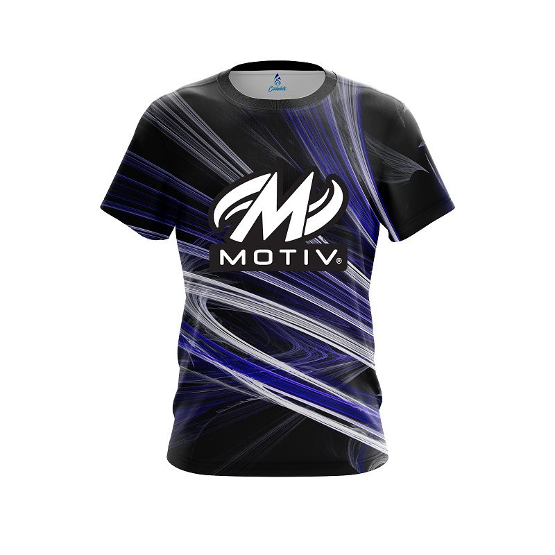 Motiv Blue Motion Swirl CoolWick Bowling Jersey
