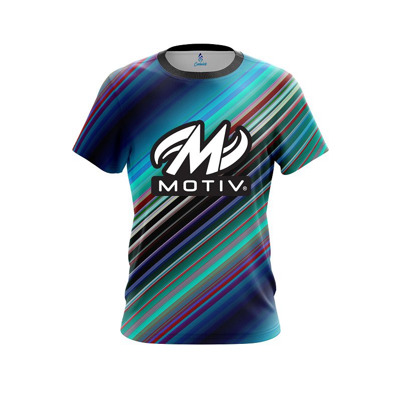 Motiv Candy Stripe CoolWick Bowling Jersey