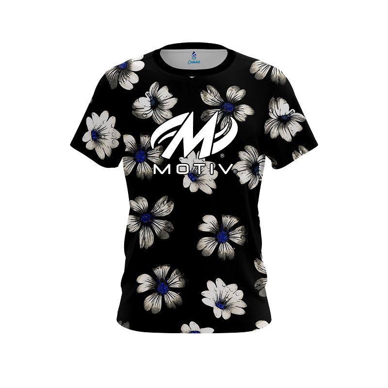 Motiv Daisy Blue CoolWick Bowling Jersey