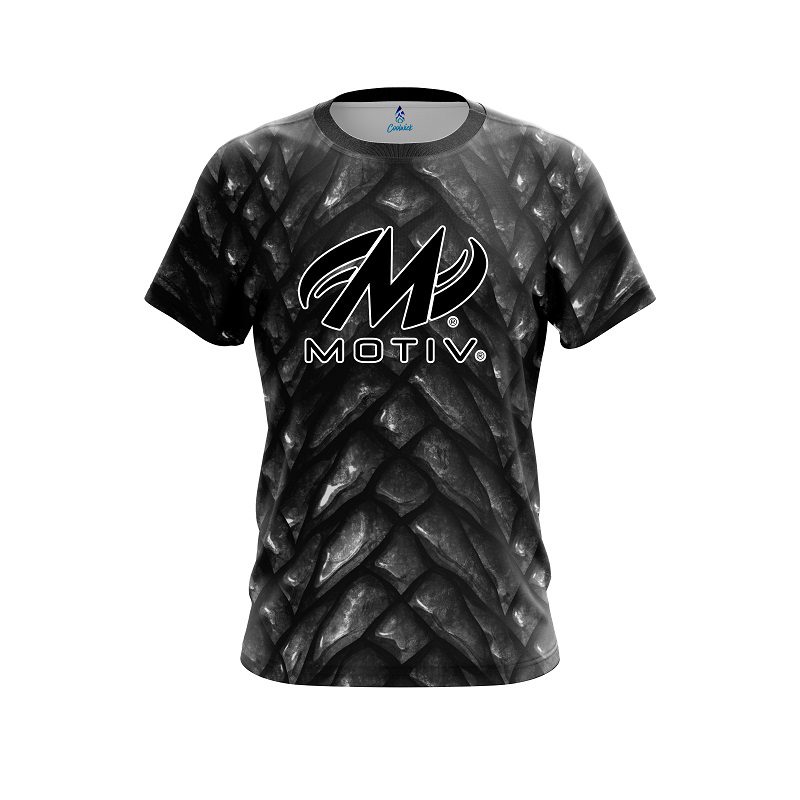 Motiv Black Dragon Scales CoolWick Bowling Jersey