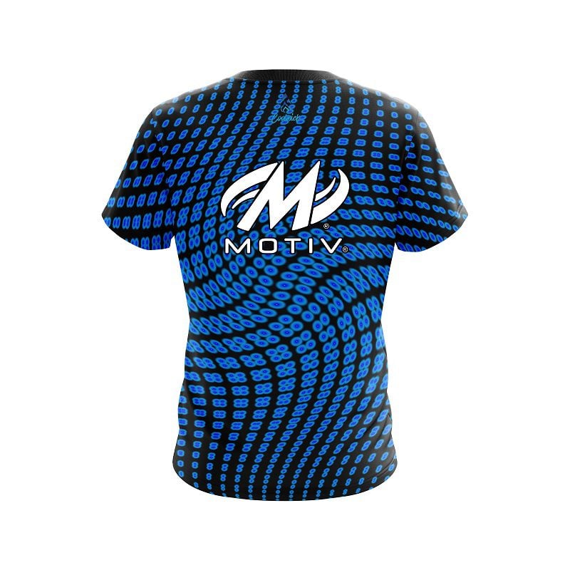 Motiv Dyanamic Flux Blue CoolWick Bowling Jersey - Image 2
