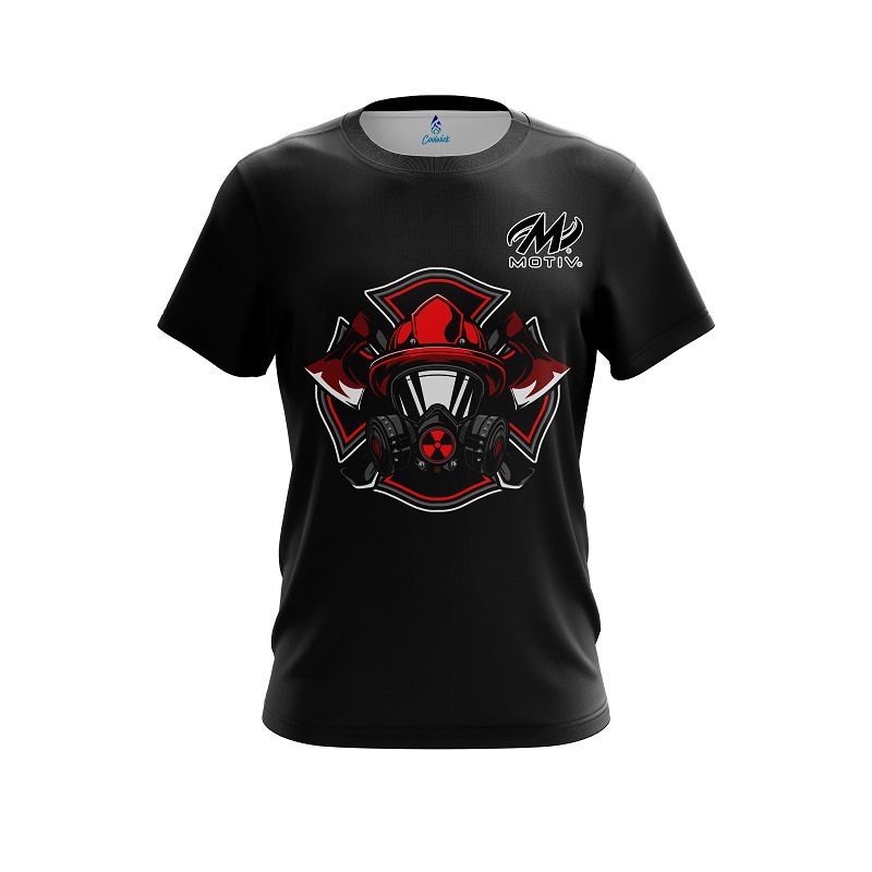 Motiv Firefighter gas Mask CoolWick Bowling Jersey