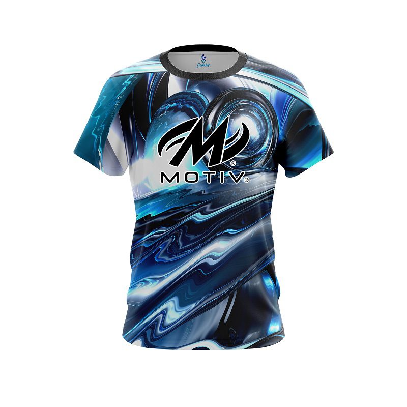 Motiv Futuristic Plasma Waves CoolWick Bowling Jersey