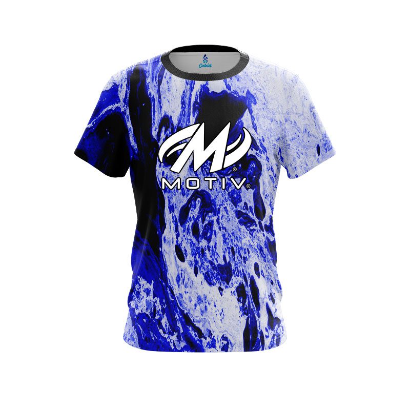 Motiv Marble Blue CoolWick Bowling Jersey
