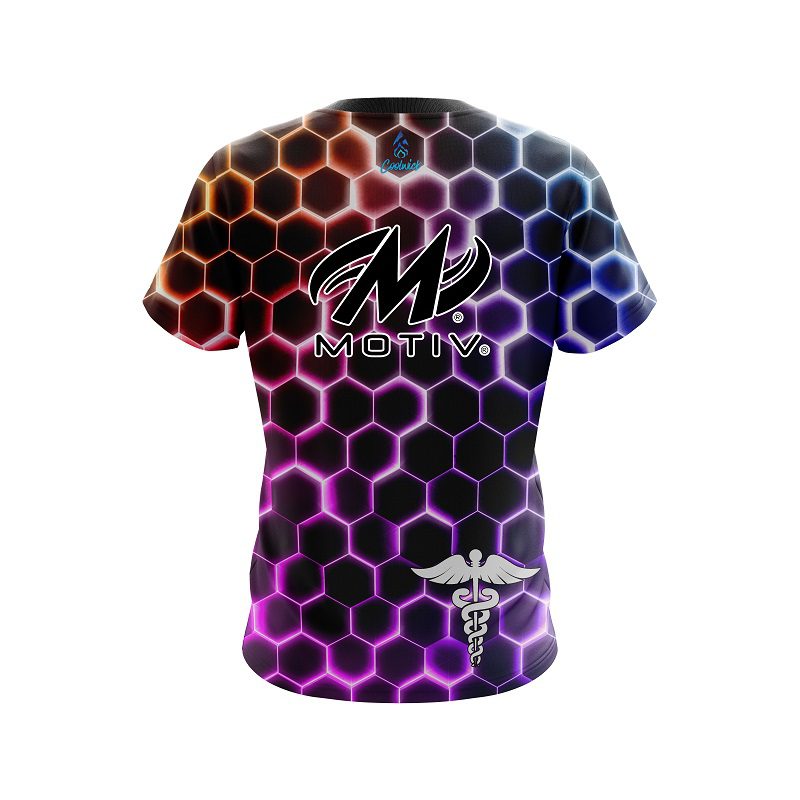 Motiv Medical Snake Hex CoolWick Bowling Jersey - Image 2