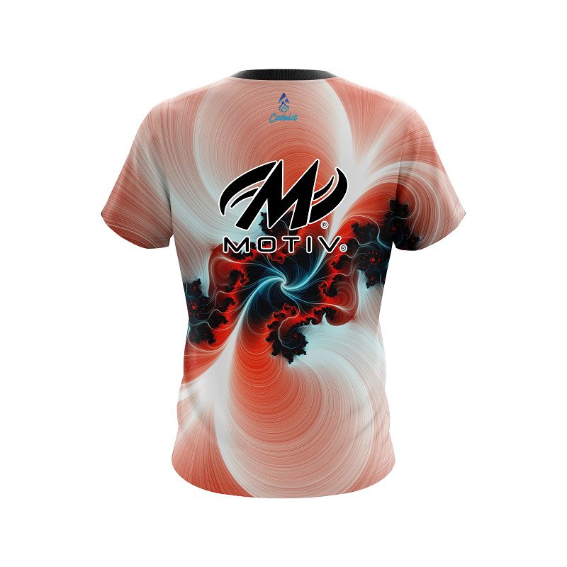 Motiv Peach Motion Vortex CoolWick Bowling Jersey - Image 2