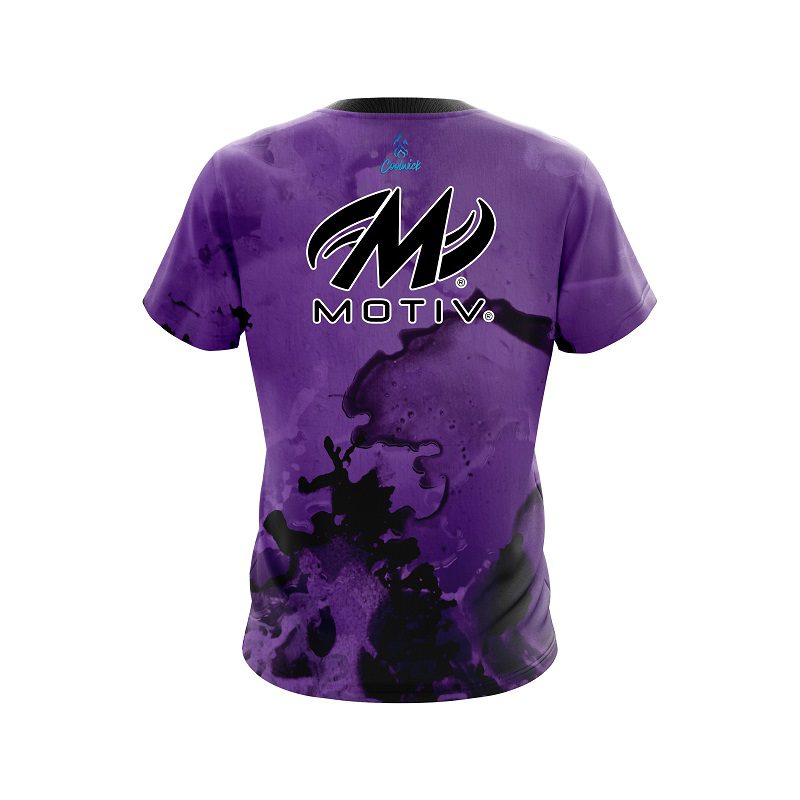Motiv Purple Graffiti Grunge CoolWick Bowling Jersey - Image 2