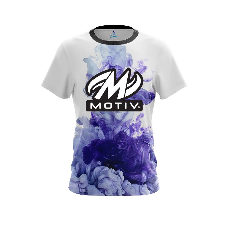 Motiv Purple ink Splash CoolWick Bowling Jersey
