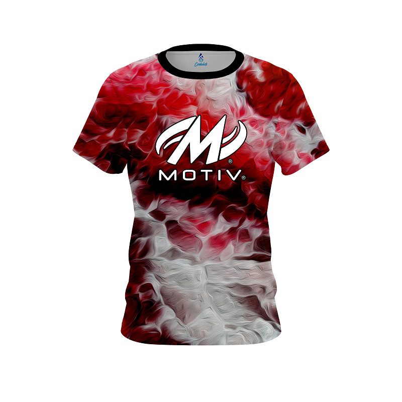Motiv Red Marble Onyx CoolWick Bowling Jersey
