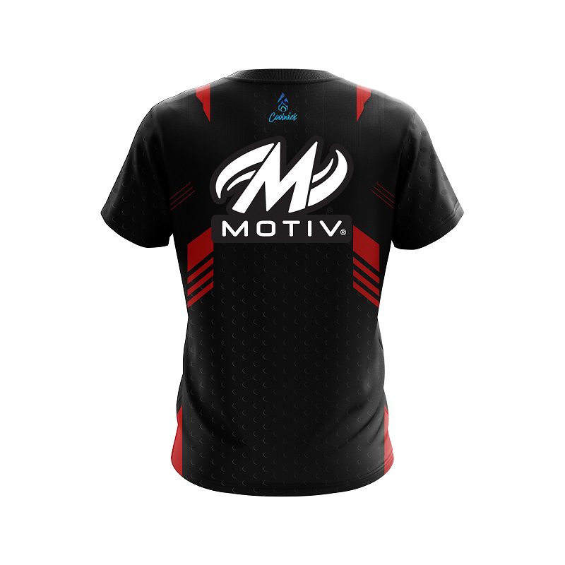 Motiv Red Steel CoolWick Bowling Jersey - Image 2