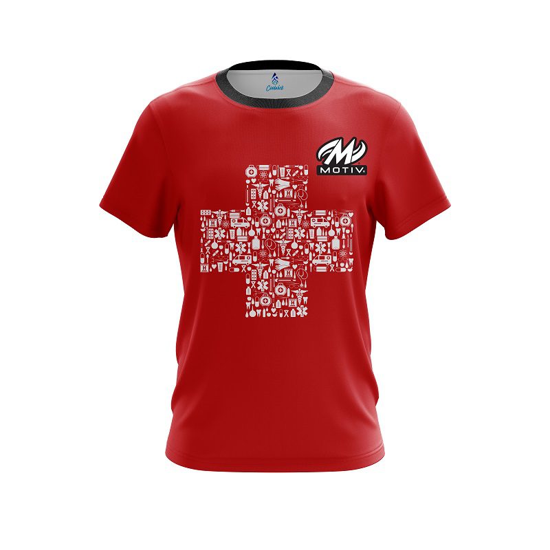 Motiv Rescue Red Cross CoolWick Bowling Jersey