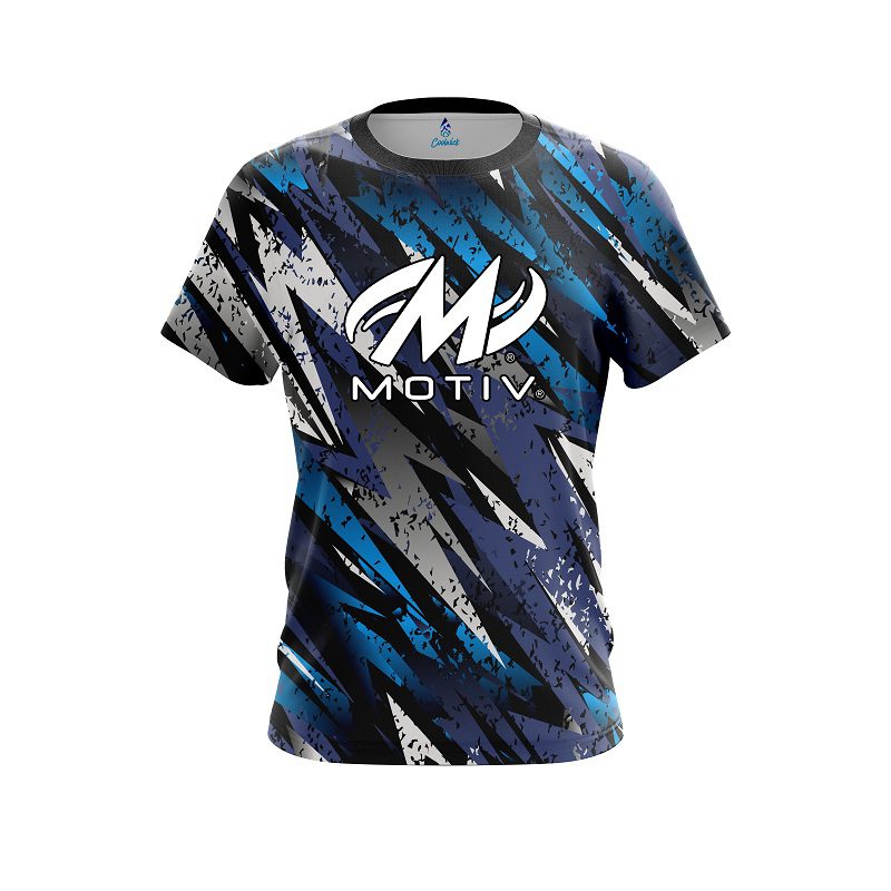 Motiv Retro Zig Zag CoolWick Bowling Jersey