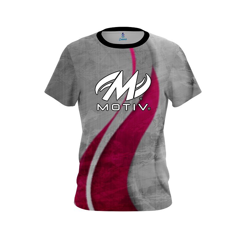 Motiv Rough Edges Pink CoolWick Bowling Jersey